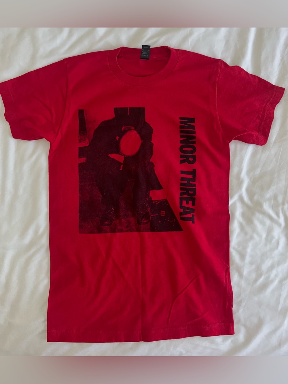 Minor Threat Punk Band Red Graphic Tee